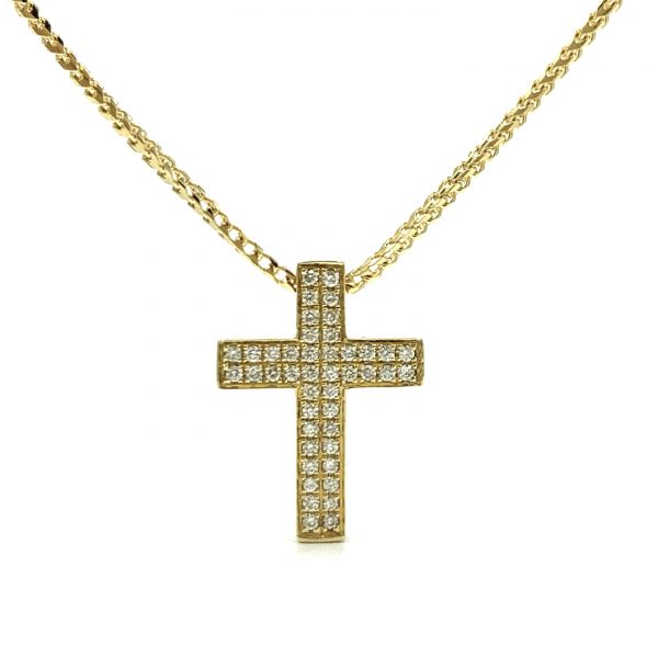 pave diamond cross