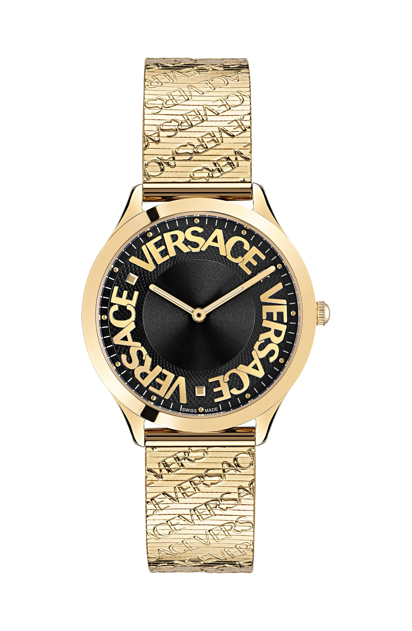 Versace Greca Action chronograph two tone gold watch VE3J00522