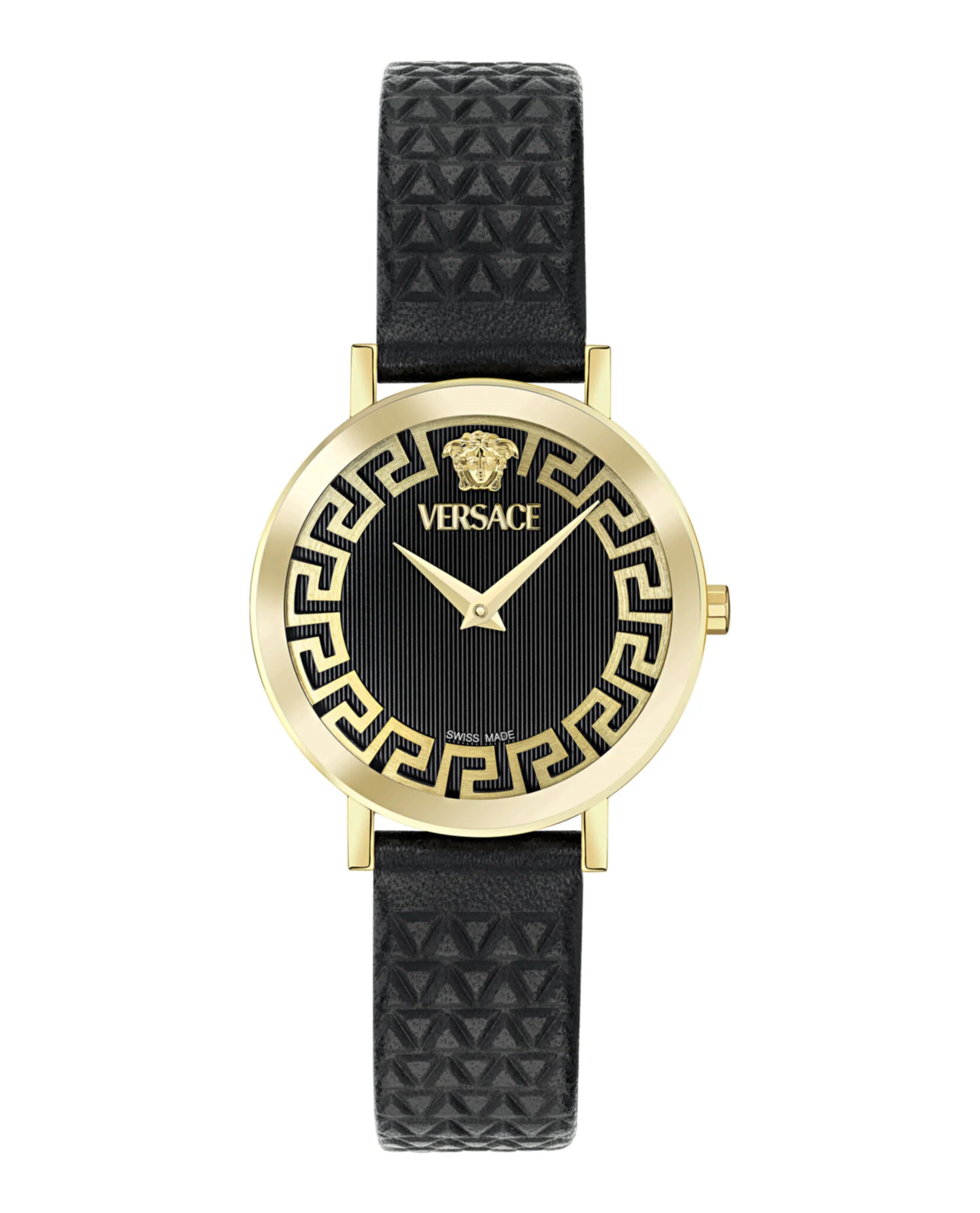 Versace Daedalus Leather Watch